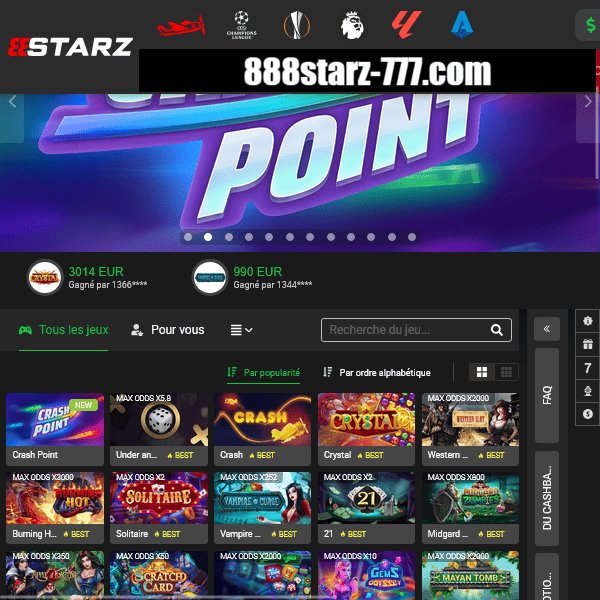 Aperçu du jeu Crash Point sur 888starz, image 2